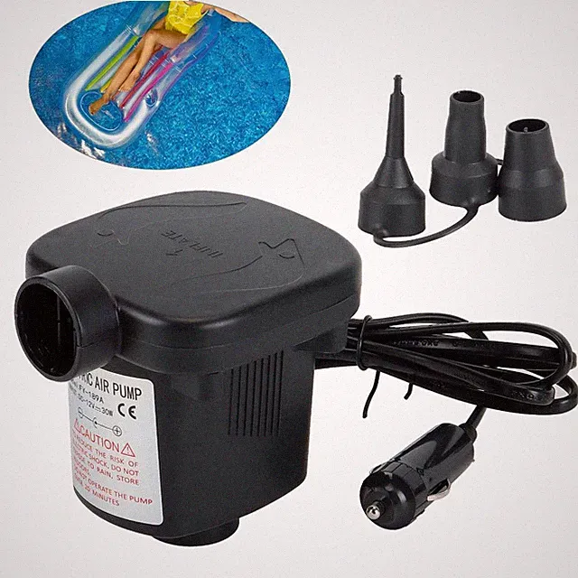 Electric Portable Air Pump For Inflatable Air Mattress Raft Bed Boat Pool Toy