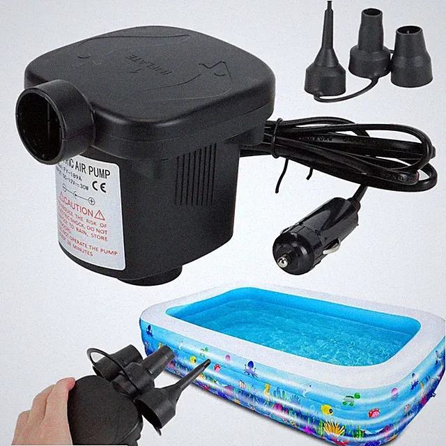Electric Portable Air Pump For Inflatable Air Mattress Raft Bed Boat Pool Toy7