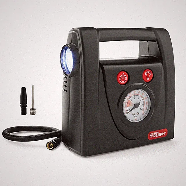Hyper Tough DC12V Standard Tire Inflator & Tire Pump
