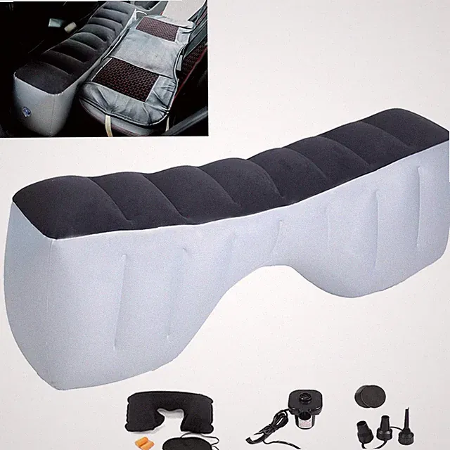 Inflatable Car Air Travel Mattress Back Seat Bed with Air Pump,51.2"×10.6"×14...