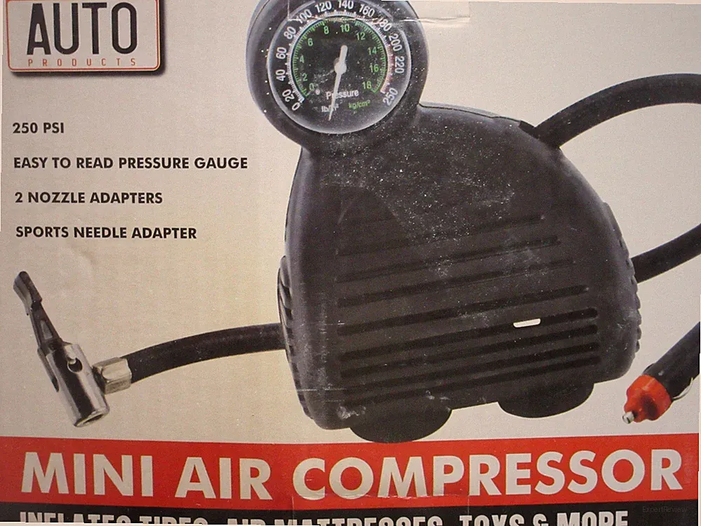 Mini Air Compressor 250 PSI Inflates Tires Air Mattresses Toys & More New In Box